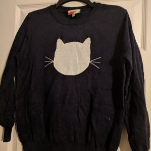 Modcloth Whimsical Knit Sweater in Cat